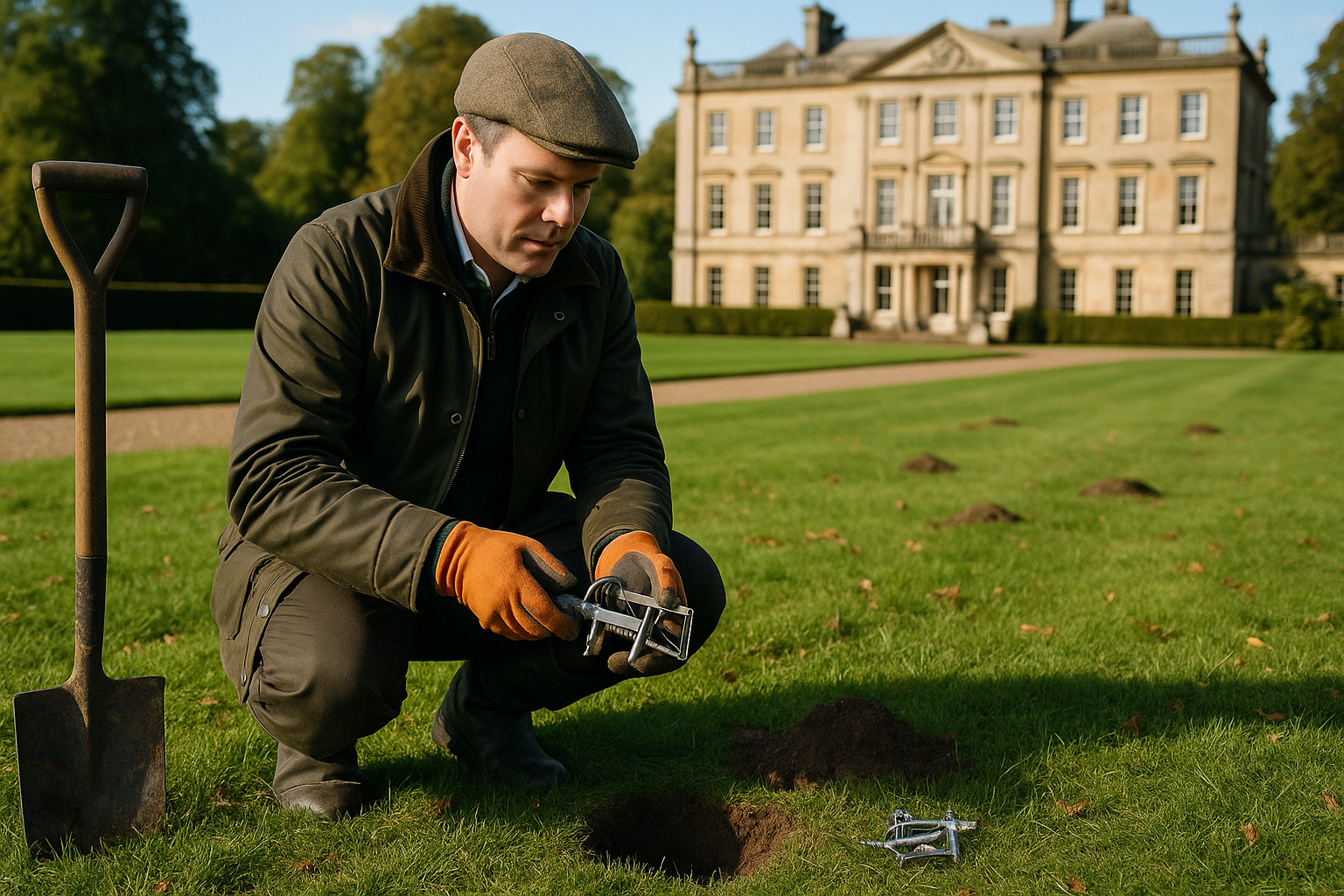 Ridge & Burrow expert at work lawn